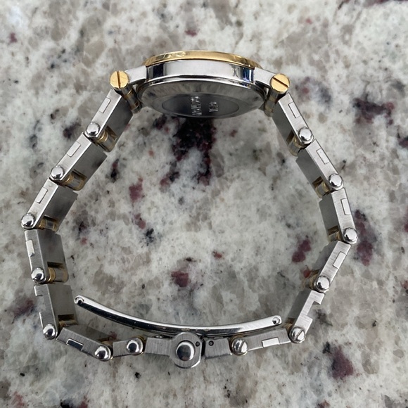Movado Vizio Authentic Vntg.18k/Stainless Steel Diamond Bezel/Dial Ladies Watch! main image 13